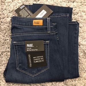 Paige Transcend Lou Lou Mid Rise Skinny Flare